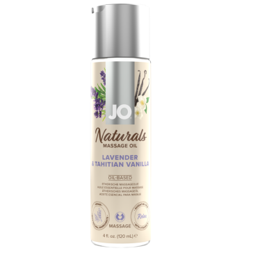 JO Naturals Massage Oil - Lavender & Tahitian Vanilla 4oz