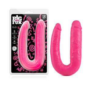 Big As Fuk - 18" Double Headed Cock - Pink 