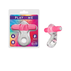 Play with Me - Delight Vibrating C-Ring - Pink