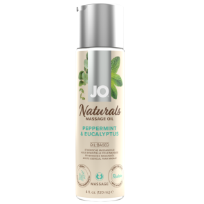 JO Naturals Massage Oil - Peppermint & Eucalyptus 4oz