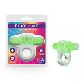 Play with Me - Delight Vibrating C-Ring - Green- Green