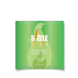 Sensuva - Sizzle Lips Edible Warming Gel - Caramel Apple 6ml.