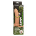 PERFORMANCE MAXX THICK DUAL PENETRATOR - RECHARGEABLE - FLESH
