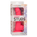 STUDS - NEON SILICONE - PINK - 6