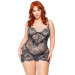 Leg Avenue - Rhinestone Lace Dress and G-String