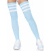 Leg Avenue Athlete Thigh Hi 3 Stripe Top - O/S - Light Blue