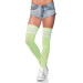 Leg Avenue Athlete Thigh Hi with 3 Stripe Top - O/S - Green