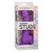 Neon Silicone Studs Dildo 6in - Purple