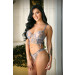 Tease - Reese Butterfly Embroidered Crop Bustier & Matching Panty 