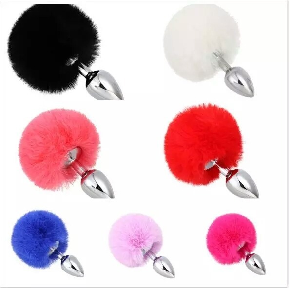 Plug Cola De Conejo En Acero, Bunny Tail Anal Plug