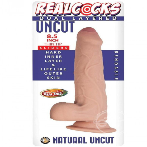 REALCOCKS - DUAL LAYERED UNCUT - 8.5"