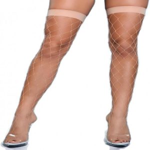 BEWICKED NUDE SPANDEX FENCE NET