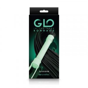 GLO IN THE DARK BONDAGE - FLOGGER - GREEN